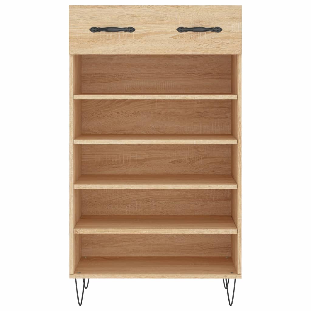 Shoe Cabinet Sonoma Oak 60x35x105 cm Engineered Wood